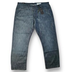 SIX LINCOLN Men’s Dark Wash Straight Fit Big & Tall Denim Jeans 44x30